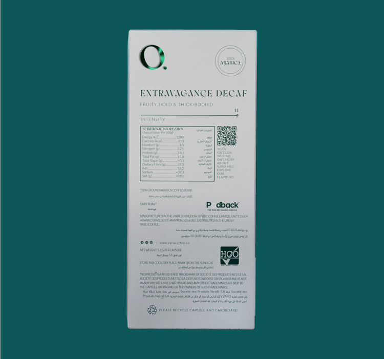 Extravagance Decaf Coffee Capsules